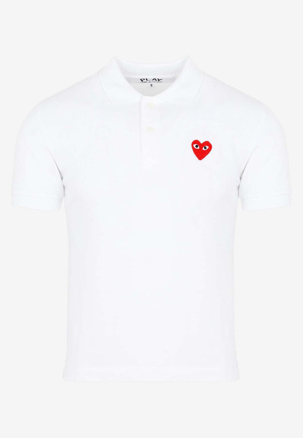 Embroidered Heart Polo T-shirt