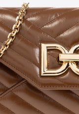 Dolce & GabbanaMedium Quilted Shoulder Bag in LeatherBB7311 AP557-87679Brown