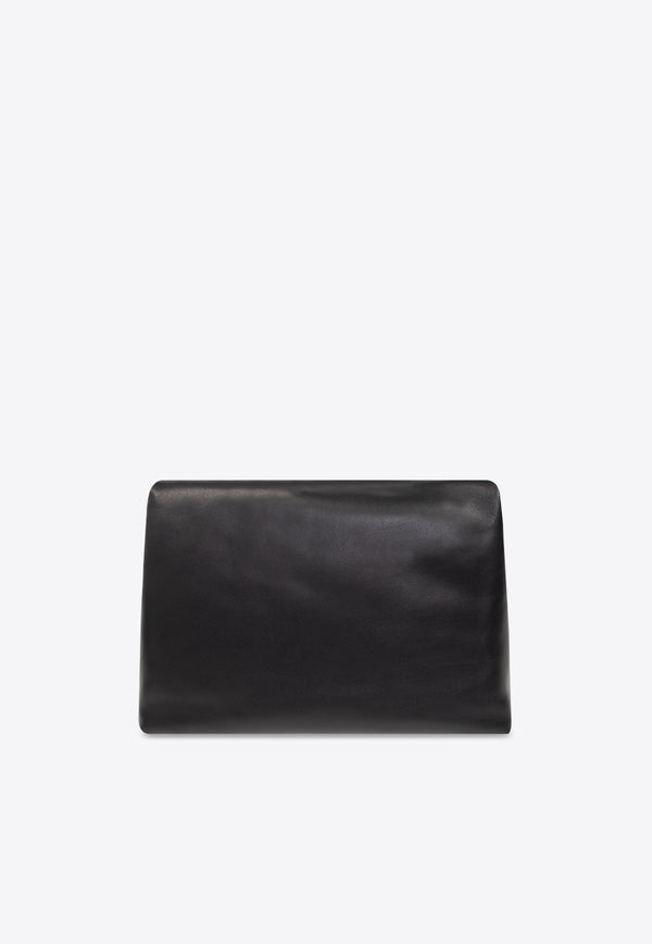 Dolce & GabbanaDG Logo Matte Shoulder Bag in Lamb LeatherBB7550 AF984-80999Black