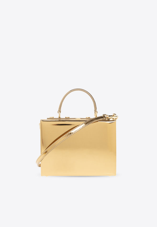 Dolce & GabbanaMini Top Handle Bag in Patent LeatherBB7567 AY828-89869Gold