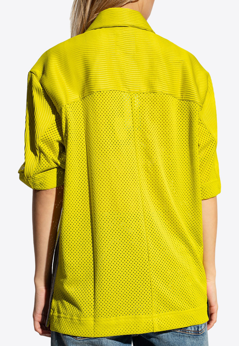 Adidas Originals X Song For The Mute Mesh-Panel Shirt Lime IK8595 0-UNILIM