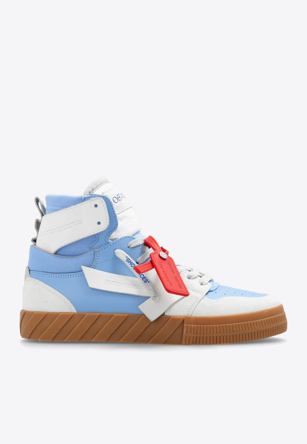 Off-White Floating Arrow High-Top Sneakers Light Blue OMIA225F23 LEA001-0140