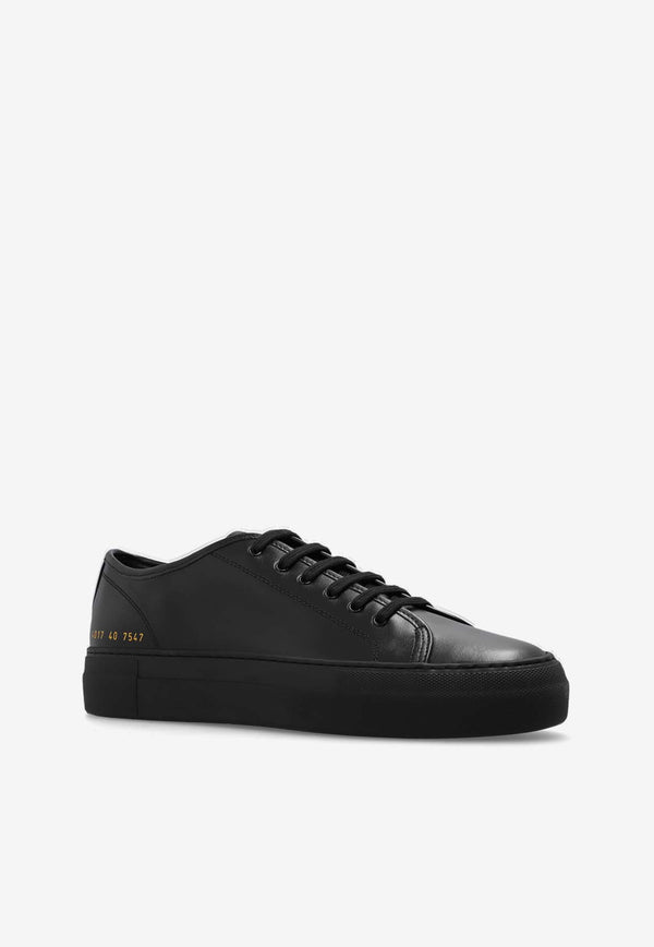 Common Projects Tournament Low Super Leather Sneakers TOURNAMENT LOW SUPER 4017-BLACK 7547