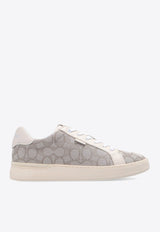 Coach Lowline Monogram Jacquard Sneakers Beige G5037 0-E4V