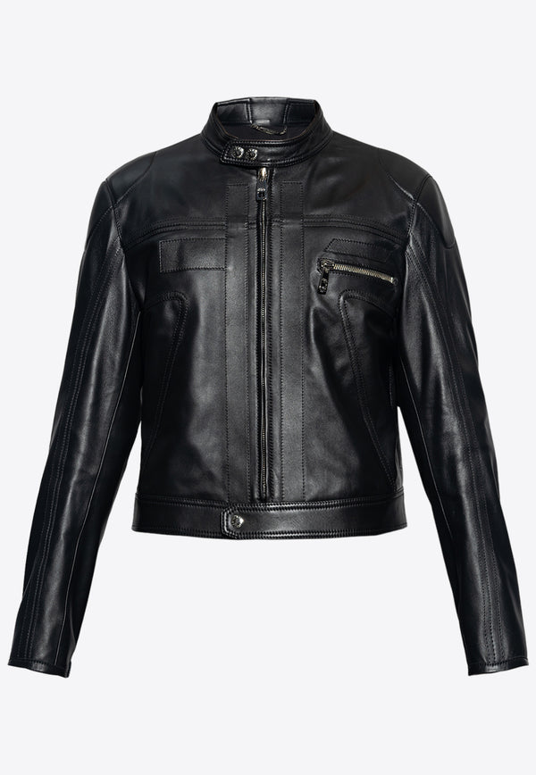 Dolce & Gabbana Zip-Up Leather Jacket G9AQYL HULSJ-N0000