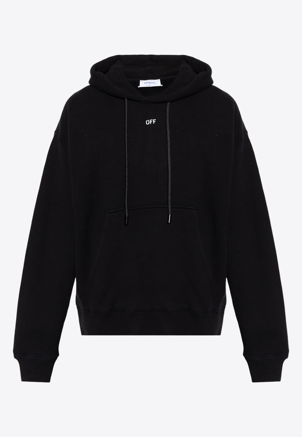Off-White OFF Stamp Hooded Sweatshirt Black OMBB085F23 FLE001-1001