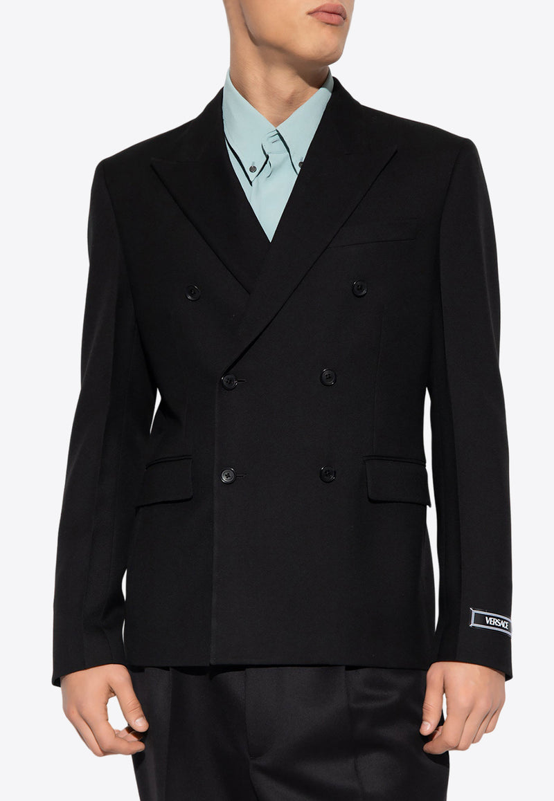 Versace Double-Breasted Wool Blazer 1012492 1A07978-1B000
