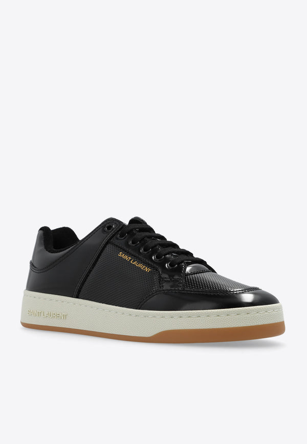 Saint Laurent SL/61 Low-Top Leather Sneakers Black 713602 AACTD-1000