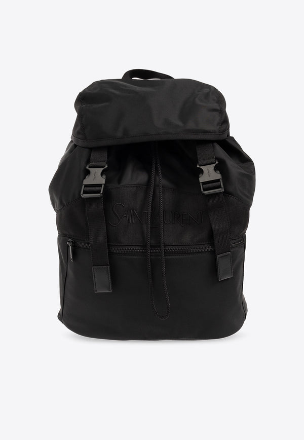 Saint LaurentLogo-Detail Backpack 756285 FACEO-1000Black