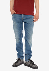Balmain Slim-Fit Basic Jeans Blue BH1MG000 DD64-6FF