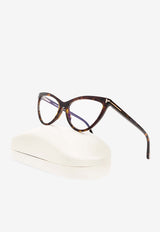 Tom Ford Cat-Eye Optical Eyeglasses Transparent FT5896-B 0-56052