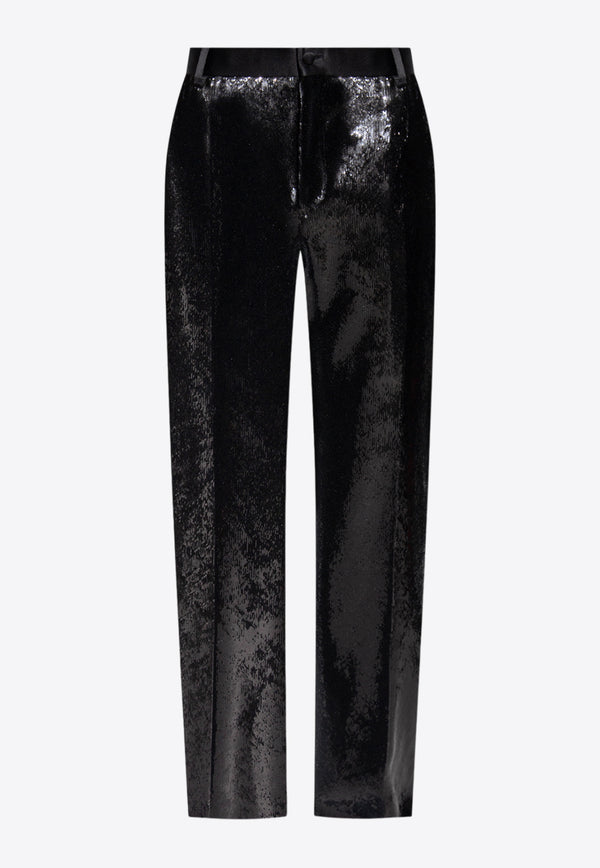 Dolce & Gabbana Sequined Straight-Leg Pants GYZMHT FLSIM-N0000