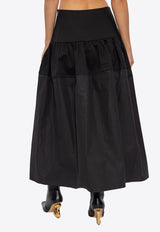Jil Sander High-Rise Midi Skirt J03MA0129 JTN269-001