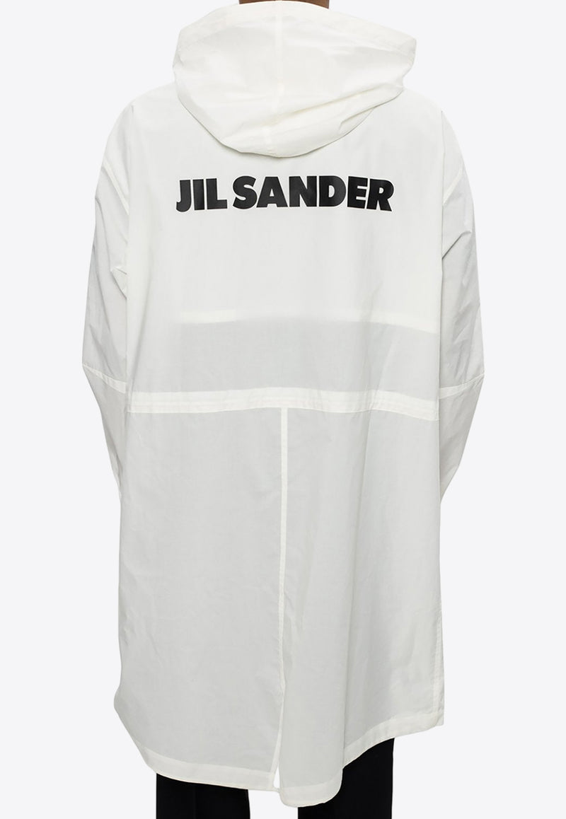 Jil Sander Hooded Logo-Printed Coat JSIQ470231 MQ244900-104