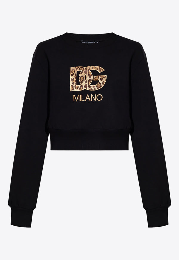 Dolce & Gabbana Logo Embroidered Crewneck Sweatshirt F9R31Z GDBZY-N0000