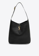 Saint Laurent Large Le 5 À 7 Calf Leather Shoulder Bag Black 753837AAAUQ/P_YSL-1000