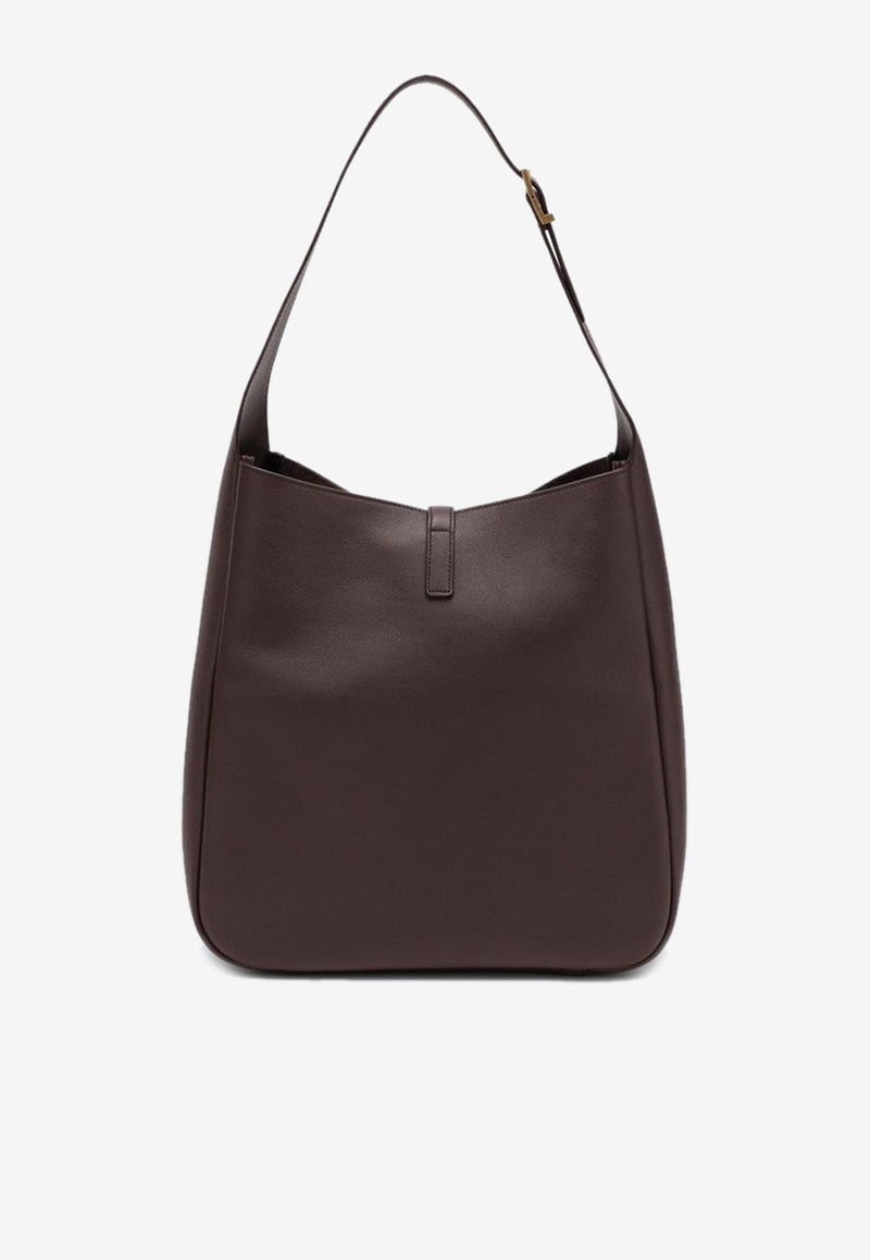 Saint Laurent Large Le 5 À 7 Calf Leather Shoulder Bag Brown 753837AAAUQ/Q_YSL-6988