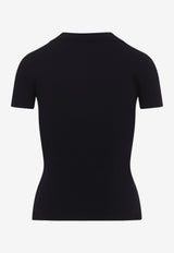 Albero Ribbed Knit Polo T-shirt