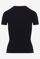 Albero Ribbed Knit Polo T-shirt