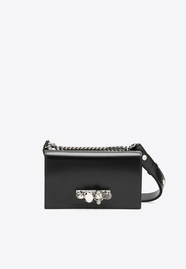 Alexander McQueen Jeweled Satchel Shoulder Bag Black 7575651BLCM/N_ALEXQ-1000