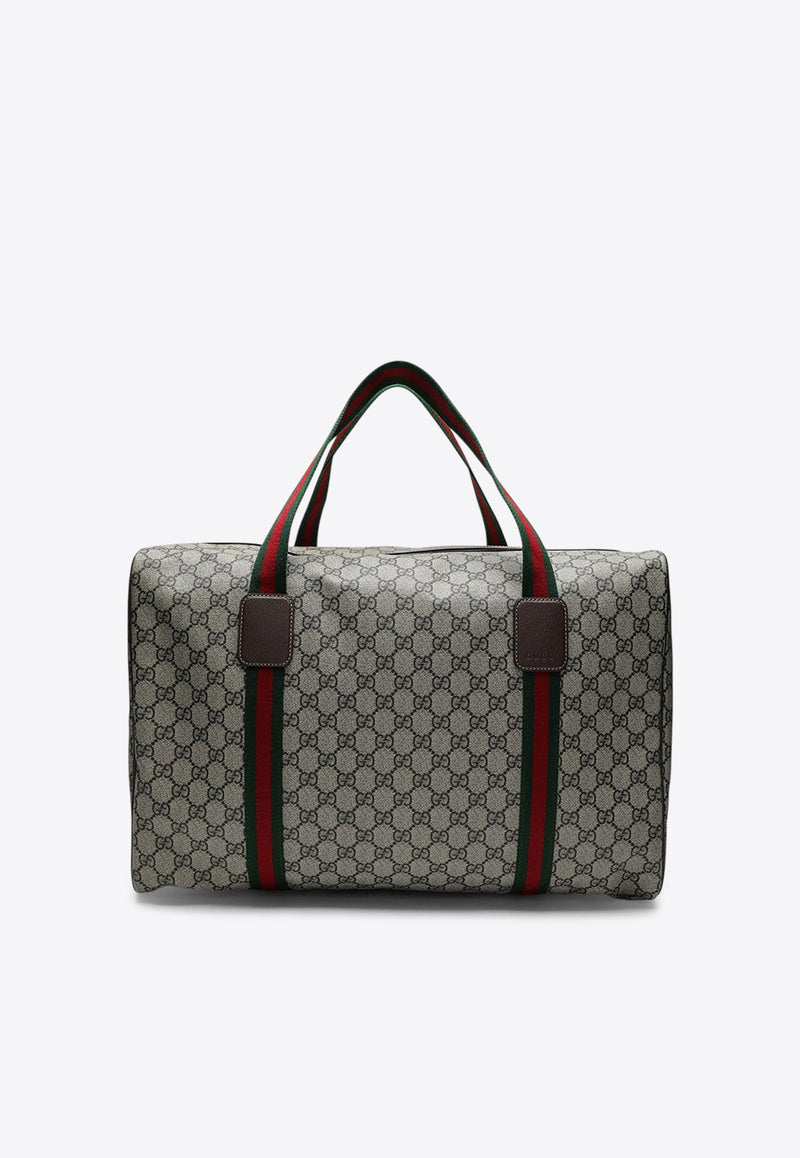 Gucci Medium GG Supreme Duffle Bag Beige 758664FACK7/R_GUC-9768