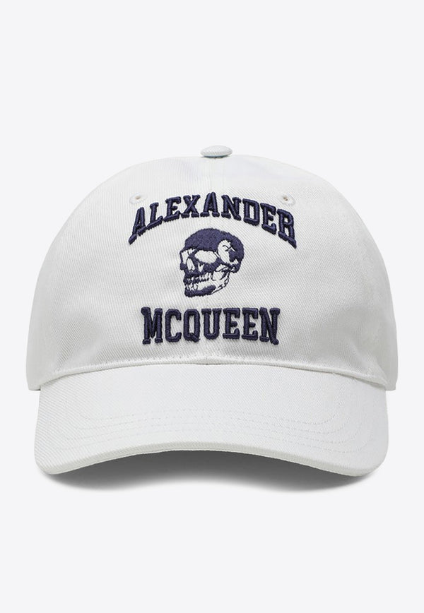 Alexander McQueen Logo Embroidered Baseball Cap 7594504105Q/O_ALEXQ-9038