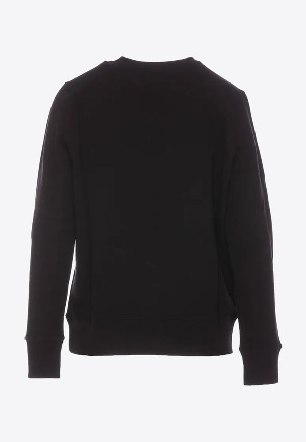 Versace Jeans Logo-Print Crewneck Sweatshirt Black 75HAIF07BLACK MULTI