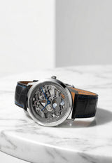 Slim d'Hermes Squelette Lune Graphite Matte Alligator Strap - 39.5 mm