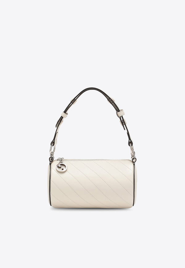 Bags Mini Blondie Cylindrical Leather Shoulder Bag Ivory 760170AACPY/N_GUC-9022