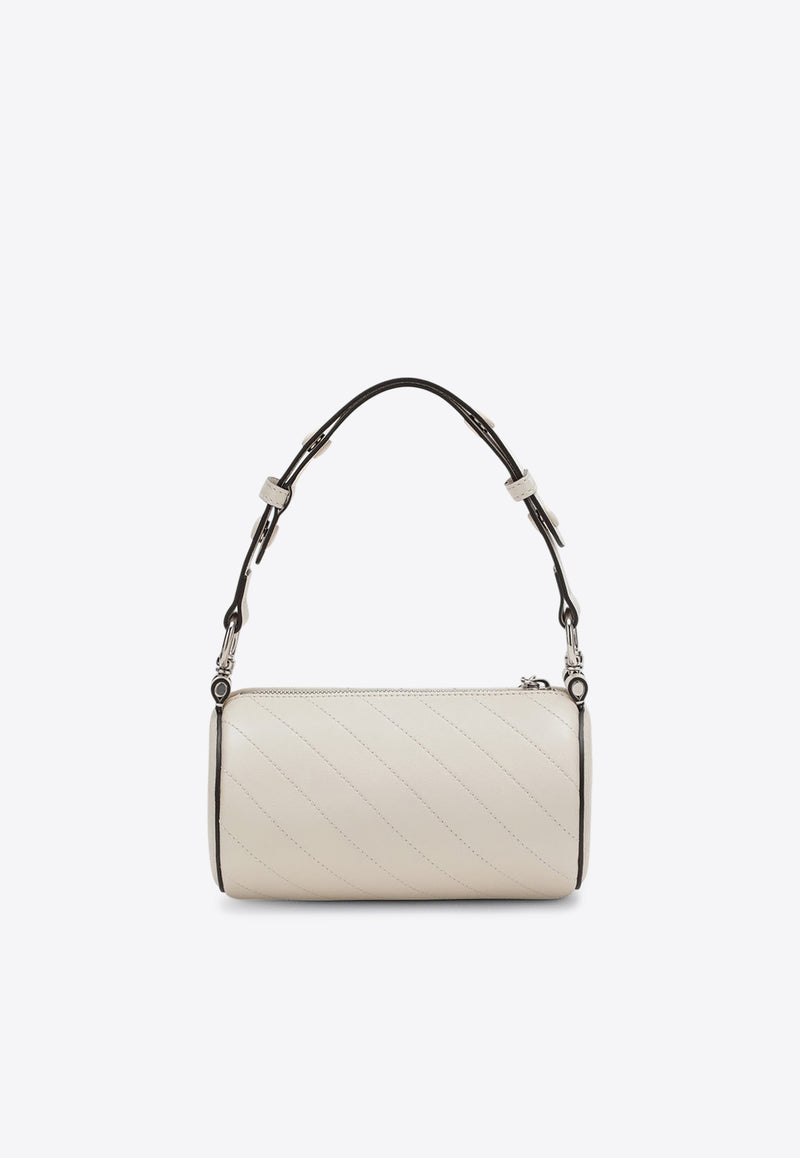 Bags Mini Blondie Cylindrical Leather Shoulder Bag Ivory 760170AACPY/O_GUC-9022