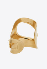 Salvatore Ferragamo Sculptural Cuff Gold