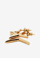 Salvatore Ferragamo 3D Star Earrings 760638 EAR FUTSTAR 764431 ORO Gold
