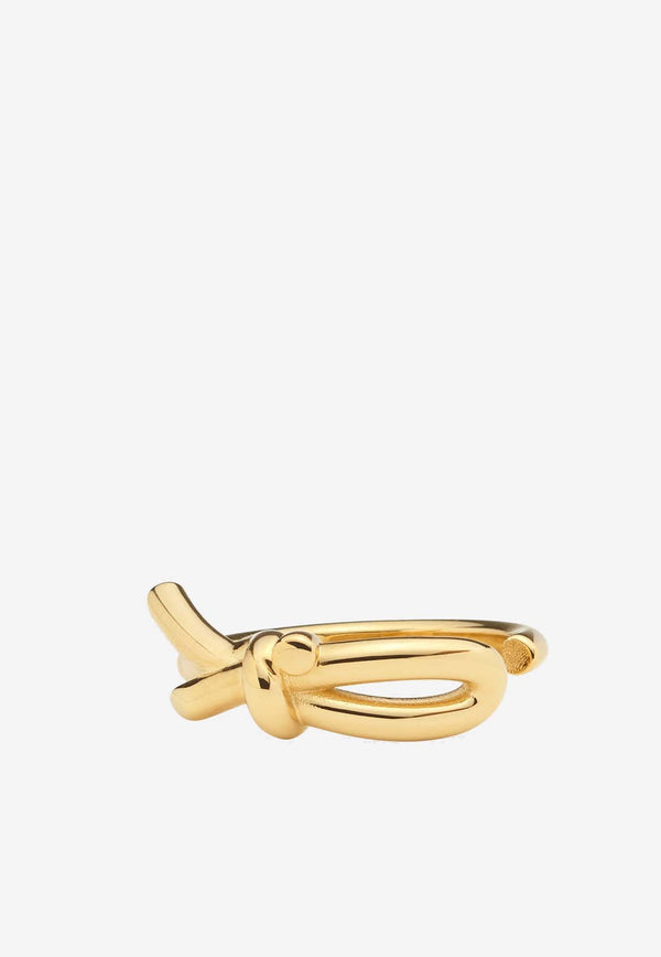 Salvatore Ferragamo Bow-Shaped Ring 760710 AN FIOCCOBOW 770536 ORO TG 52
