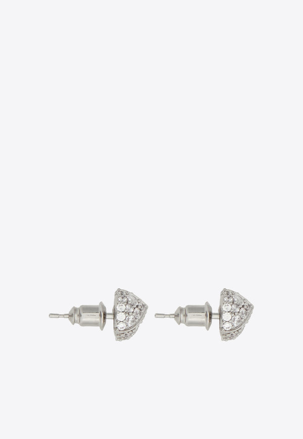 Salvatore Ferragamo Crystal-Embellished Stud Earrings 760715 EAR GMINISTR 770707 PLD/CRYSTAL
