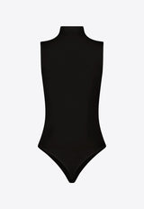 Wolford Turtleneck Sleeveless Bodysuit Black 76071_7005