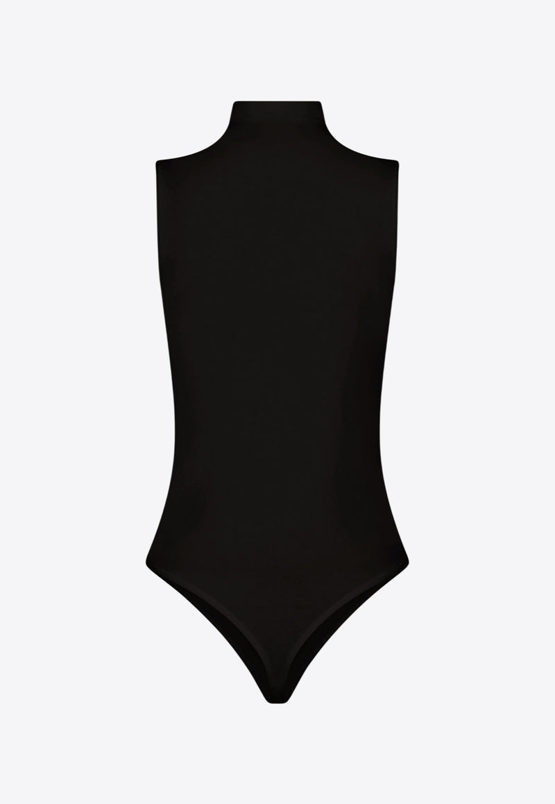 Wolford Turtleneck Sleeveless Bodysuit Black 76071_7005