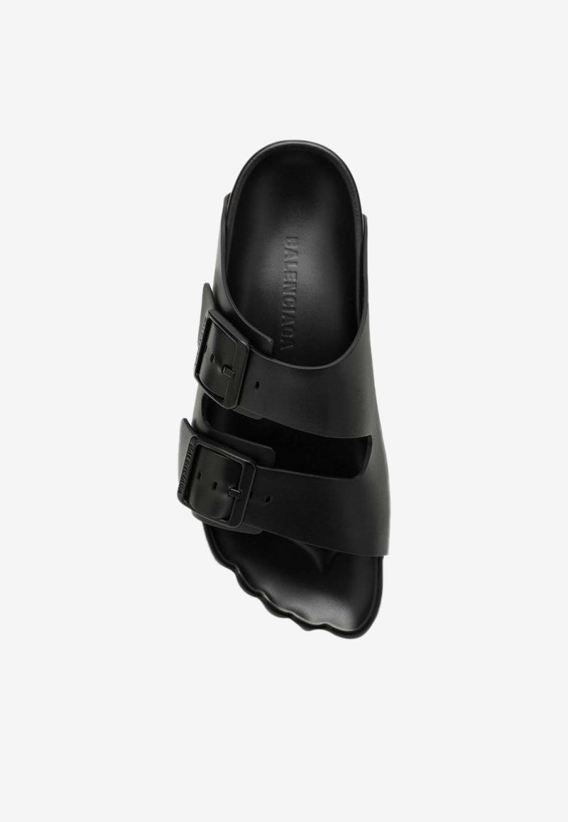 Balenciaga Sunday Leather Sandals 761342WCEA1/O_BALEN-1000 Black