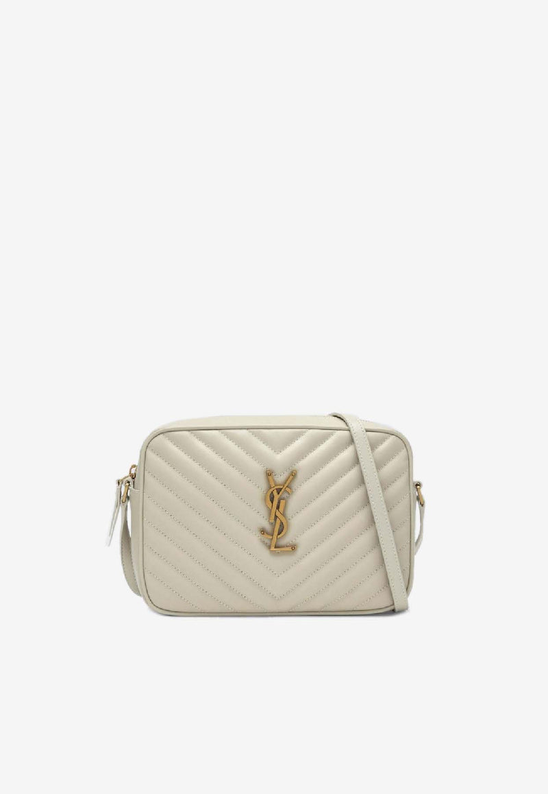 Saint Laurent Lou Quilted Leather Camera Bag Cream 761554DV707/Q_YSL-9207
