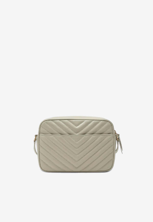 Saint Laurent Lou Quilted Leather Camera Bag Cream 761554DV707/Q_YSL-9207