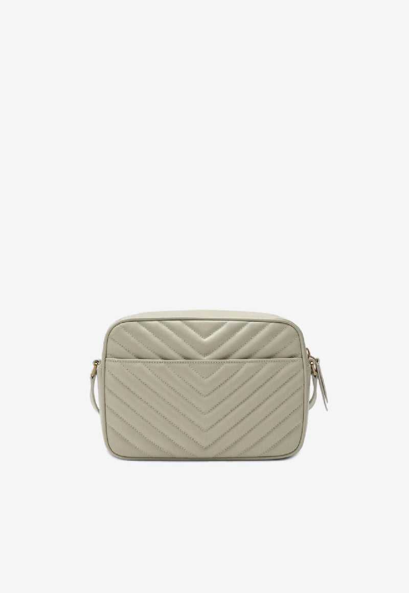 Saint Laurent Lou Quilted Leather Camera Bag Cream 761554DV707/Q_YSL-9207