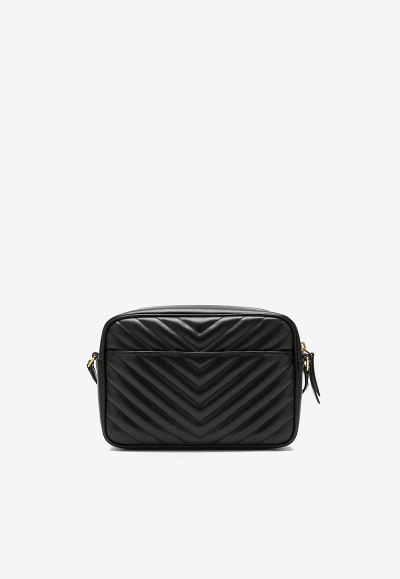 Saint Laurent Lou Quilted Leather Crossbody Bag Black 761554DV707/R_YSL-1000