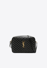 Saint Laurent Lou Quilted Leather Camera Bag  Black 761554DV707/S_YSL-1000