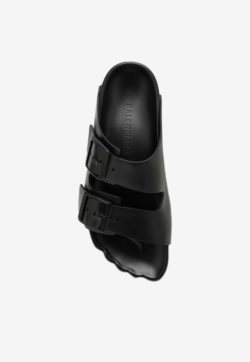 Balenciaga Sunday Leather Sandals 761726WCEA1/O_BALEN-1000 Black