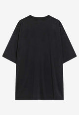 Balenciaga BB Icon Stencil Print T-shirt Black 764235TTVD6/R_BALEN-1041