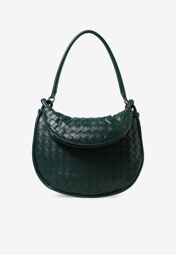 Bottega Veneta Medium Gemelli Intrecciato Shoulder Bag 764281VCPP1 3050 Emerald Green