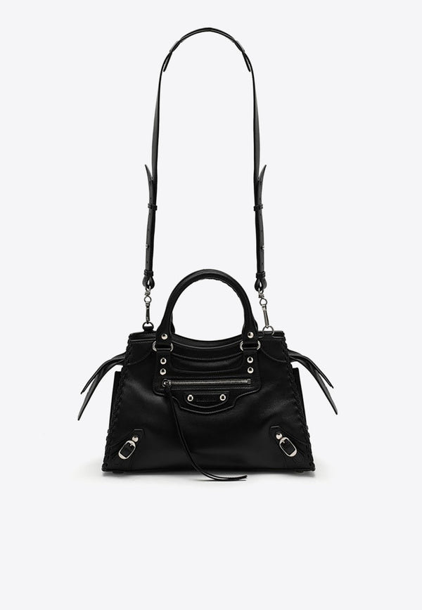 Balenciaga Neo Classic City Leather Top Handle Bag Black 7653532AARL/N_BALEN-1000