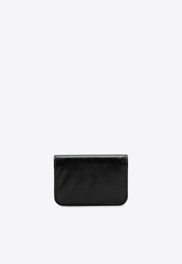 Balenciaga Monaco Leather Wallet Black 7656312AAYP/P_BALEN-1000