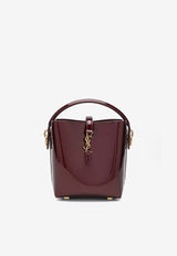 Saint Laurent Mini Le 37 Patent Leather Bucket Bag Burgundy 765870AAEX1/R_YSL-6290