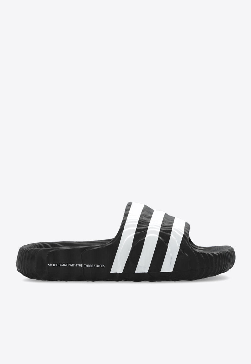 Adidas Originals Adilette 22 Rubber Slides Black IF3670 F-CBLACK CBLACK FTWWHT