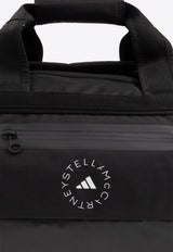 Adidas By Stella McCartney Logo Print Gym Bag Black IS9014 0-BLACK WHITE BLACK